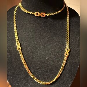 Vintage Givenchy Gold-Tone Chain Necklace
